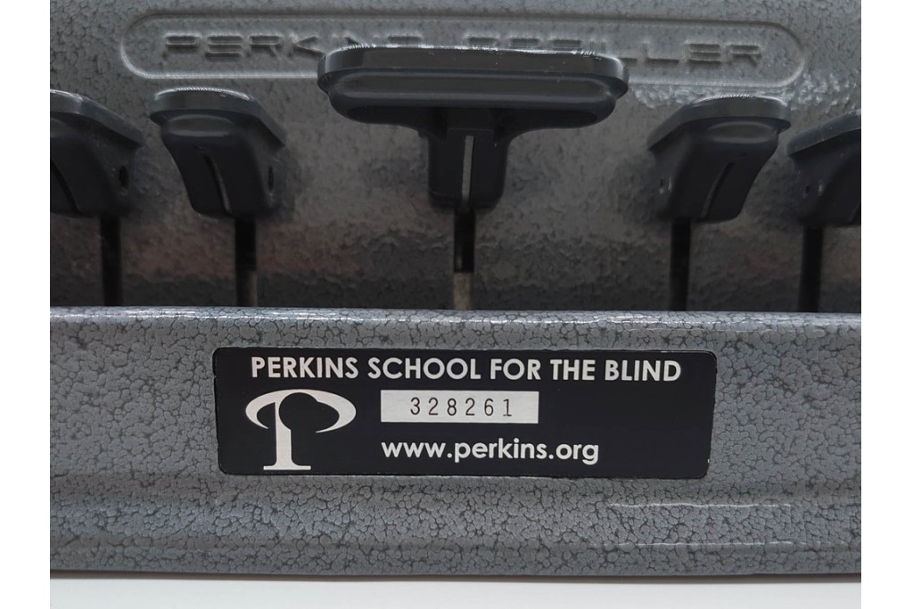 アメリカ　PERKINS BRAILLER(パーキンスブレーラー)　レトロな点字タイプライター　(R-089677)