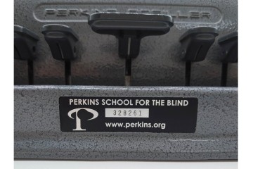 アメリカ　PERKINS BRAILLER(パーキンスブレーラー)　レトロな点字タイプライター　(R-089677)