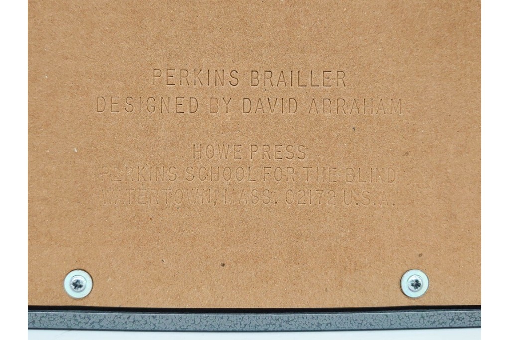 アメリカ　PERKINS BRAILLER(パーキンスブレーラー)　レトロな点字タイプライター　(R-089677)