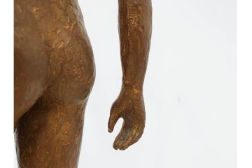 彫刻家 小森邦夫　高さ約54cm　優美な立ち姿が目を引く裸婦のブロンズ像　(R-089680)