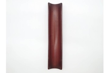 時代茶道具　竹彫　漢詩彫が施された茶合　(R-089687)