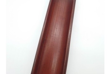 時代茶道具　竹彫　漢詩彫が施された茶合　(R-089687)