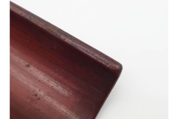 時代茶道具　竹彫　漢詩彫が施された茶合　(R-089687)