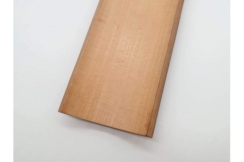 時代物　石禅作　胡麻竹彫嵌の茶量(茶合)　共箱付き　(R-089688)
