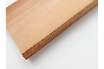 時代物　石禅作　胡麻竹彫嵌の茶量(茶合)　共箱付き　(R-089688)
