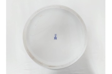 ドイツ製　Meissen(マイセン)　フラワーブーケ　高さ約53cm　華やかな蓋付きフラワーベース　外箱付き　(R-089689)