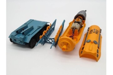 当時物　IMAI(旧イマイ)　キャプテンスカーレットの追跡戦闘車・秘密トレーラー・ヘリコプター　サンダーバードのジェットモグラタンク　プラモデルなどまとめてセット　外箱付き　(R-089691)