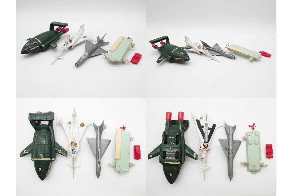 当時物　IMAI(旧イマイ)　キャプテンスカーレットの追跡戦闘車・秘密トレーラー・ヘリコプター　サンダーバードのジェットモグラタンク　プラモデルなどまとめてセット　外箱付き　(R-089691)