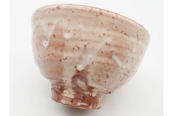 岡田裕　直径約14cm(4.6寸)　土の温かみを感じる萩茶碗　共箱付き　(R-089694)