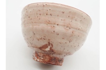岡田裕　直径約14cm(4.6寸)　土の温かみを感じる萩茶碗　共箱付き　(R-089694)