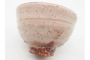 岡田裕　直径約14cm(4.6寸)　土の温かみを感じる萩茶碗　共箱付き　(R-089694)