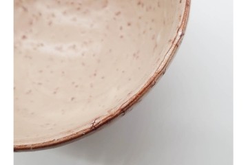 岡田裕　直径約14cm(4.6寸)　土の温かみを感じる萩茶碗　共箱付き　(R-089694)