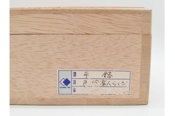 宮崎祐輔　有田焼　直径約23cm(7.5寸)　色絵楽人駱駝の平鉢　共箱付き　(R-089696)