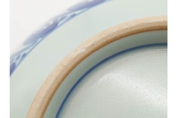 宮崎祐輔　有田焼　直径約29cm(9.5寸)　染錦柘榴駱駝の鉢　皿立て・共箱付き　(R-089697)
