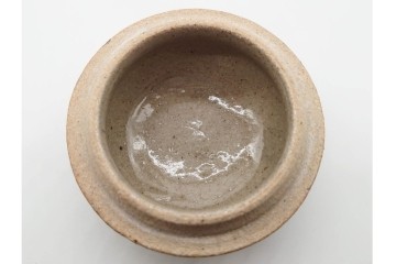 人間国宝 濱田庄司(浜田庄司)　益子焼　落ち着いた佇まいの香合　共箱付き　(R-089698)