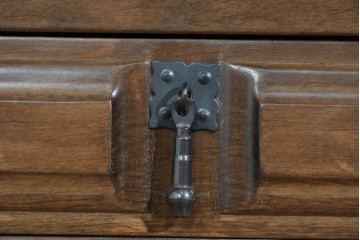 中古　美品　スペイン　ターニングレッグが印象的な引き出し付きサイドテーブル　(R-089701)