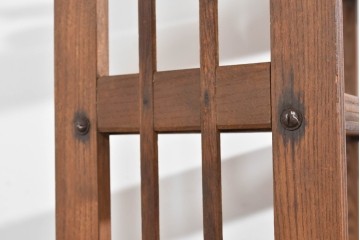 和製ヴィンテージ　昭和中期　透かし意匠がアクセントの多段オープンシェルフ　(R-089703)