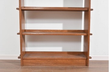和製ヴィンテージ　昭和中期　栓材　素朴なデザインの楔(クサビ)式本棚　(R-089704)