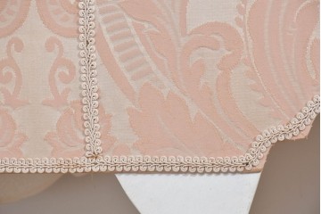中古　美品　SILIK(シリック)　ロココ調　優美な花柄とゴールドの装飾が華やかな引き出し付きコンソールテーブル　現行定価約180万円　(R-089712)