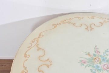 中古　美品　SILIK(シリック)　繊細なロココ調装飾が華やかなダイニングテーブル　定価約210万円　(R-089713)