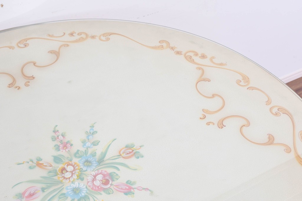 中古　美品　SILIK(シリック)　繊細なロココ調装飾が華やかなダイニングテーブル　定価約210万円　(R-089713)