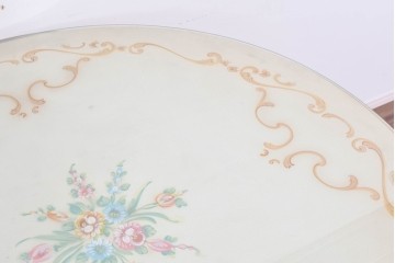 中古　美品　SILIK(シリック)　繊細なロココ調装飾が華やかなダイニングテーブル　定価約210万円　(R-089713)