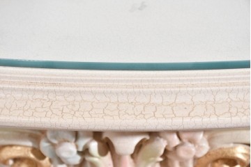 中古　美品　SILIK(シリック)　繊細なロココ調装飾が華やかなダイニングテーブル　定価約210万円　(R-089713)