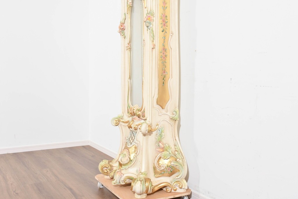 中古　イタリア　Franz Hermle(フランツ・ヘルムレ)社製ムーブメント搭載のホールクロック　定価約200万円　(R-089715)