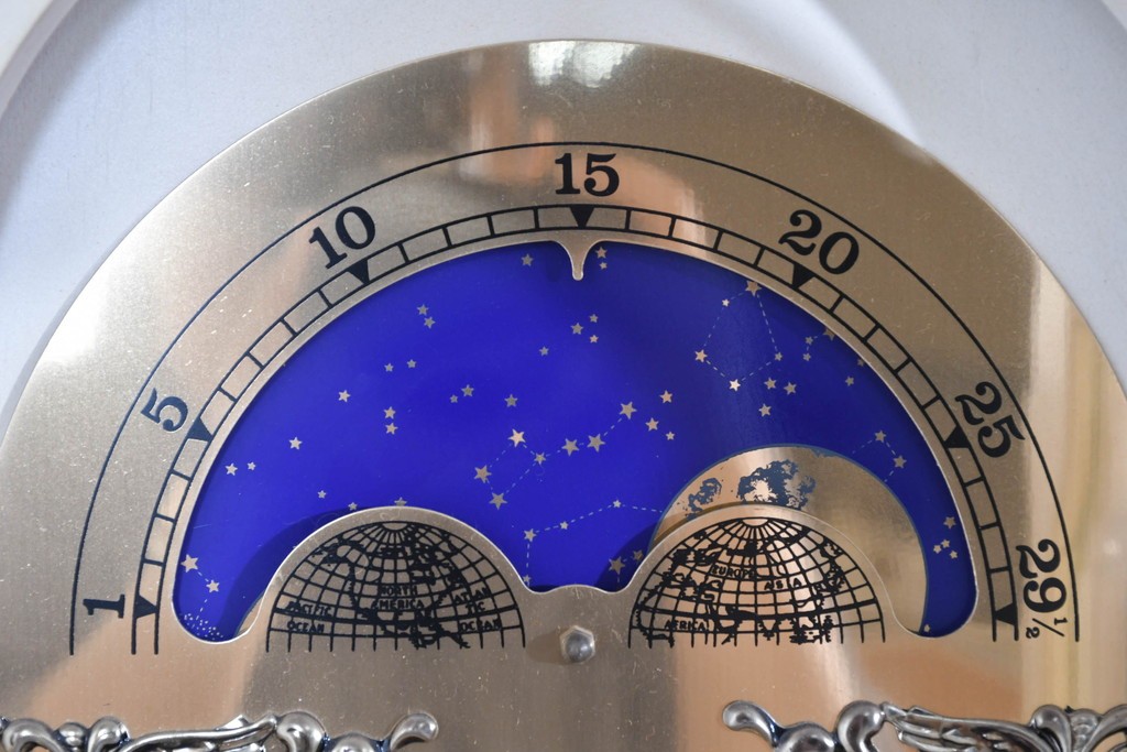 中古　イタリア　Franz Hermle(フランツ・ヘルムレ)社製ムーブメント搭載のホールクロック　定価約200万円　(R-089715)