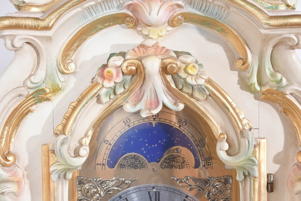 中古　イタリア　Franz Hermle(フランツ・ヘルムレ)社製ムーブメント搭載のホールクロック　定価約200万円　(R-089715)