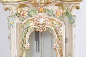 中古　イタリア　Franz Hermle(フランツ・ヘルムレ)社製ムーブメント搭載のホールクロック　定価約200万円　(R-089715)