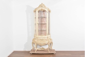 中古　美品　SILIK(シリック)　優美な装飾が華やかなロココ調キュリオケース　定価約170万円　(R-089716)