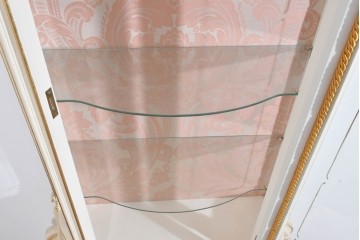 中古　美品　SILIK(シリック)　優美な装飾が華やかなロココ調キュリオケース　定価約170万円　(R-089716)