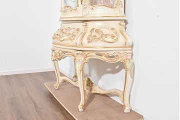 中古　美品　SILIK(シリック)　優美な装飾が華やかなロココ調キュリオケース　定価約170万円　(R-089716)
