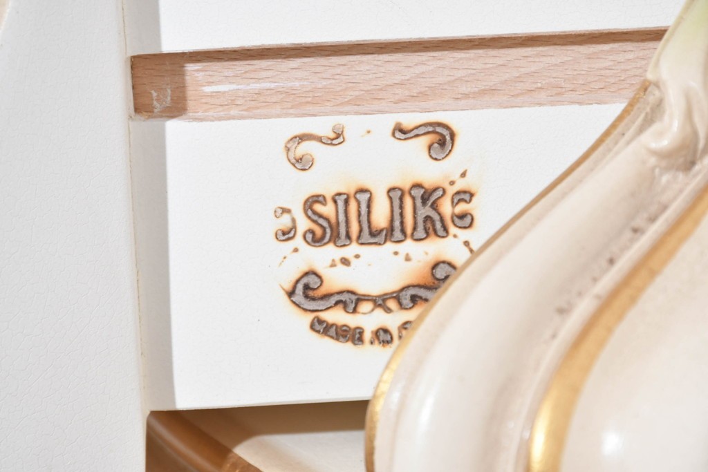 中古　美品　SILIK(シリック)　優美な装飾が華やかなロココ調キュリオケース　定価約170万円　(R-089716)