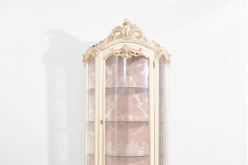 中古　美品　SILIK(シリック)　優美な装飾が華やかなロココ調キュリオケース　定価約170万円　(R-089716)