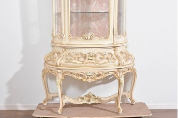 中古　美品　SILIK(シリック)　優美な装飾が華やかなロココ調キュリオケース　定価約170万円　(R-089716)