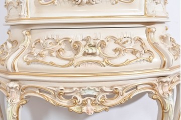 中古　美品　SILIK(シリック)　優美な装飾が華やかなロココ調キュリオケース　定価約170万円　(R-089716)