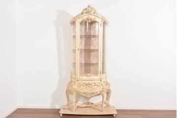中古　美品　SILIK(シリック)　優美な装飾が華やかなロココ調キュリオケース　定価約170万円　(R-089717)