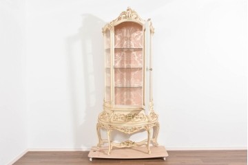中古　美品　SILIK(シリック)　優美な装飾が華やかなロココ調キュリオケース　定価約170万円　(R-089717)