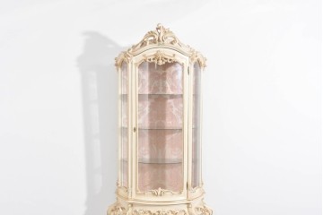 中古　美品　SILIK(シリック)　優美な装飾が華やかなロココ調キュリオケース　定価約170万円　(R-089717)