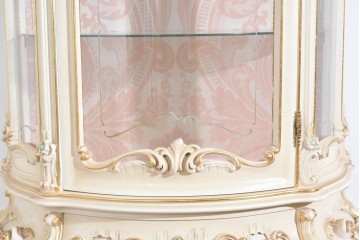 中古　美品　SILIK(シリック)　優美な装飾が華やかなロココ調キュリオケース　定価約170万円　(R-089717)
