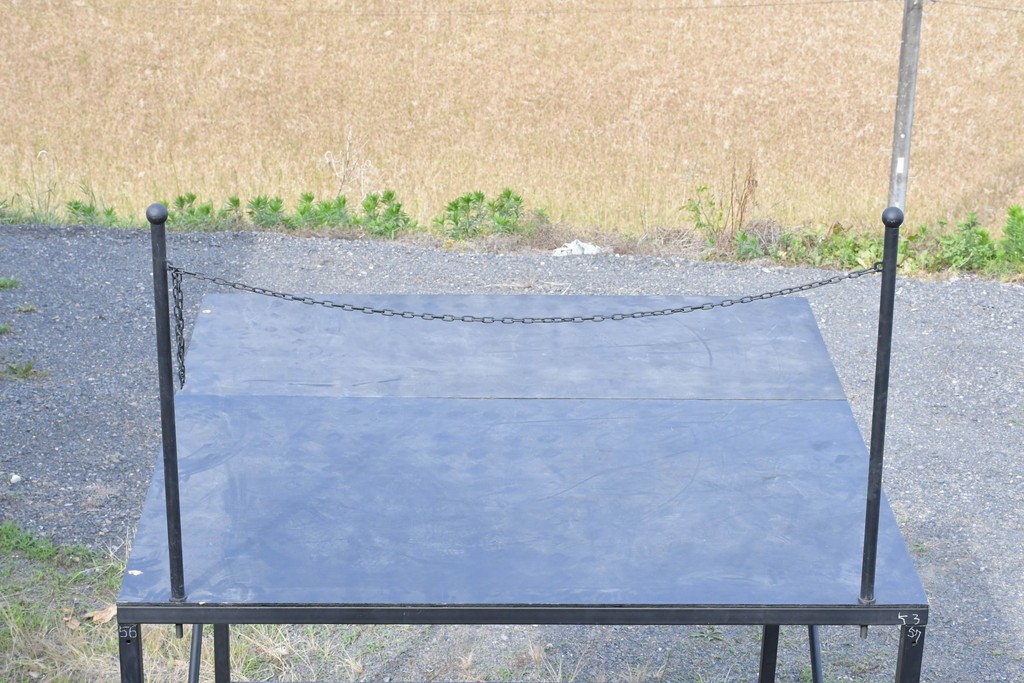 中古　店舗什器　在庫40　特注　2メートル角の組み立て式アイアンラック展示台　(R-089724)
