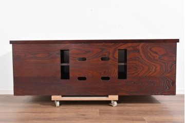 中古　美品　岩谷堂箪笥　重厚な黒金具が映えるテレビ台　(R-089730)