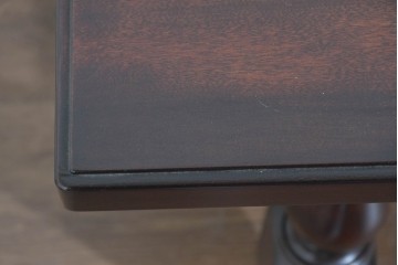中古　美品　松本民芸家具　重厚な挽物脚が目を引くC型センターテーブル　(R-089733)