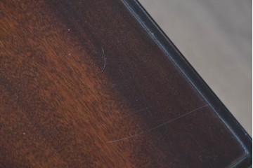 中古　美品　松本民芸家具　重厚な挽物脚が目を引くC型センターテーブル　(R-089733)