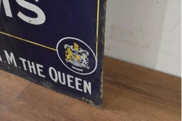 イギリスアンティーク　Rowntree's(ラウントリーズ)　英国菓子メーカーのクラシックな広告ホーロー看板　(R-089744)