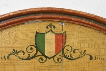 イタリアヴィンテージ　1950年から1970年頃　著名工房ペイント作品　ビストロの店舗什器としておすすめ!　魚を立体的にあしらったレトロな魚屋の看板　(R-089745)