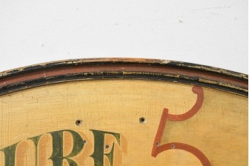 イタリアヴィンテージ　1950年から1970年頃　著名工房ペイント作品　ビストロの店舗什器としておすすめ!　野菜と農園風景を描いた青果店風ペイント看板　(R-089746)