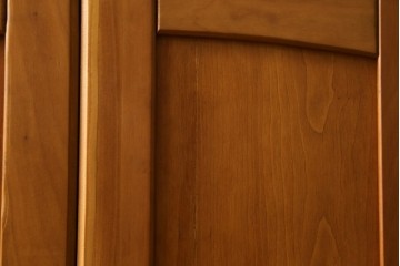 ヨーロッパヴィンテージ　チェリー無垢材　優しい木味のウォールキャビネット　(R-089748)